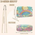 thumbnail image 4 of FORMRS Women Crossbody Purse with Chain Strap Vegan Leather Shoulder Handbag, Retro Blue Rainbow, 4 of 7