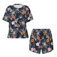 thumbnail image 5 of Wukai Hawaiian Style Women's Pajama Set,Short-Sleeve Top and Shorts with Elastic Waistband and Pockets for Loungewear, Yoga, and Casual Wear-4X-Large, 5 of 8