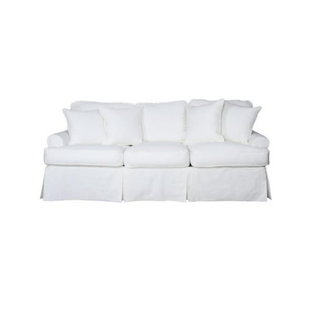 Sunset Trading Su 117600 391081 Horizon Slipcovered Sofa Peyton Pearl