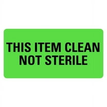 This Item Clean Not Sterile Labels