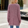 thumbnail image 4 of RMGVDSD Sweaters For Women Side Split Oversized Pullover Tops Crew Neck Long Sleeve Shirt Sweater Solid Color Pullover Knit Sweater Top /Wine, 4 of 6