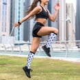 thumbnail image 6 of Lsque Winter Snowflake Skiing Skull Pattern Sport Compression Socks for Men & Women 15-20 mmHg Knee High Nurse Pregnant Running Medical and Travel Athletic, 6 of 6