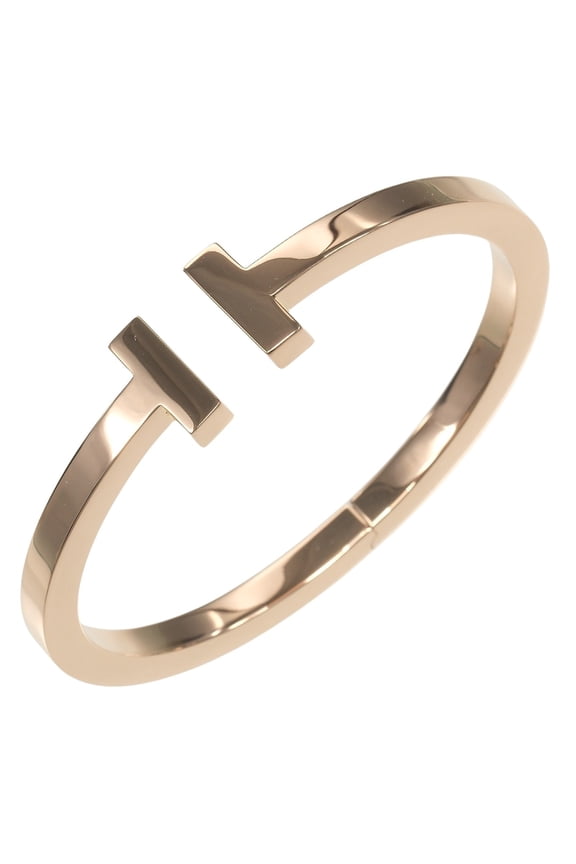 Pre-Owned Tiffany & Co. T-Square Bracelet, Inner Circumference: Approximately 16.3cm, 18K Pink...