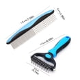 thumbnail image 3 of Deshedding Dog Brush,Dematting Comb For Dogs,Pet Pro Grooming Tool Undercoat Rake For Dogs,Dog Brush For Long Haired Dogs,Shedding Brush Dog Hair Undercoat Rake for Dogs & Cats, 3 of 9