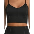 thumbnail image 4 of No Boundaries Ribbed Knit Cami Bra and Bike Shorts Set, 2-Piece, Women's and Women's Plus, 4 of 5