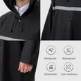 thumbnail image 3 of CoCopeanut Rain Coats for Adults Rain Ponchos with Hoods Man Lightweight Raincoats Long Waterproof Jacket Windbreaker for Men Women, 3 of 7