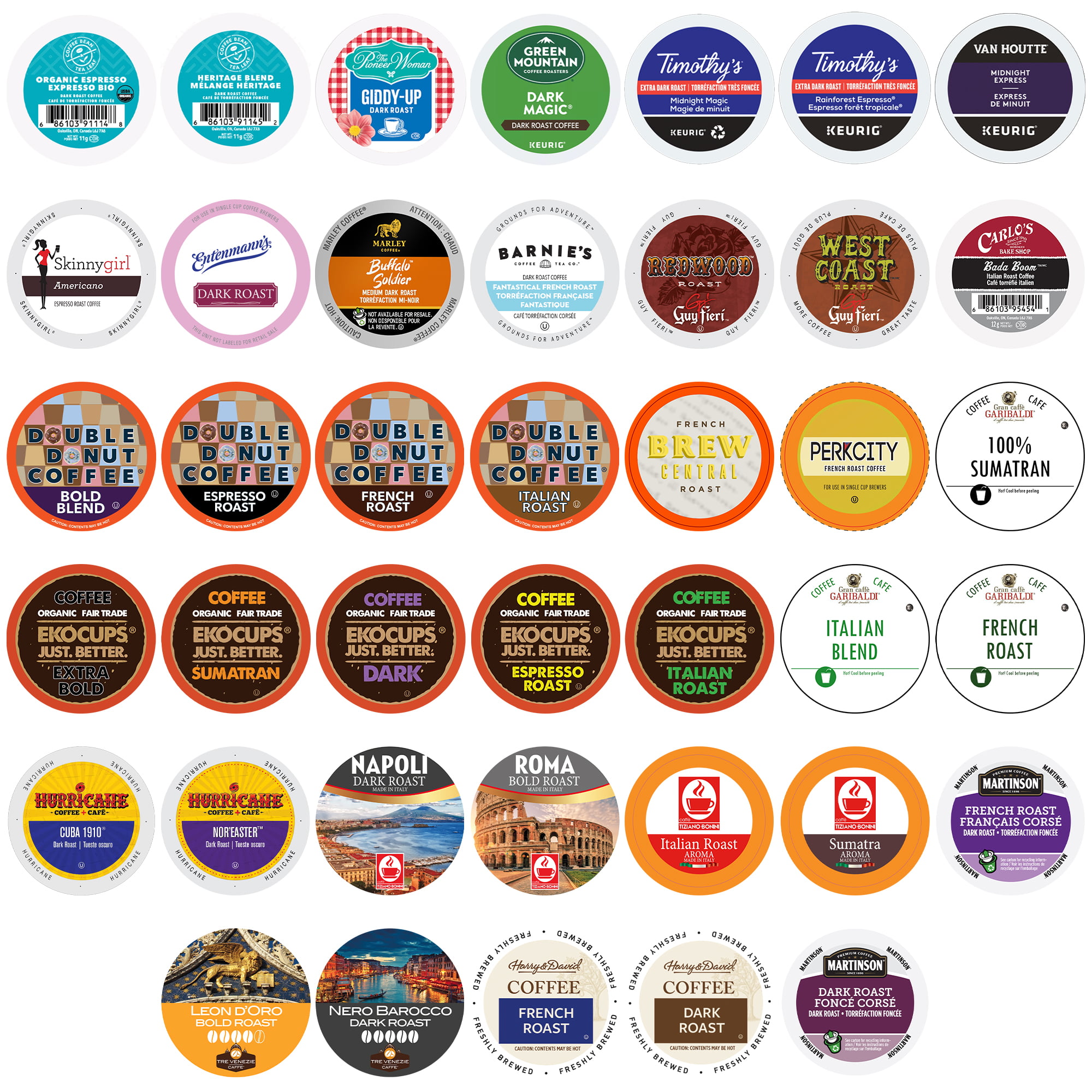 Perfect Samplers Dark Roast and Bold Flavors Coffee Pod Variety Pack ...