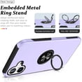 thumbnail image 6 of Entronix Heavy Duty Ring Case Designed for iPhone 16 Plus, Shockproof Slim Fit Kickstand, Purple, 6 of 6
