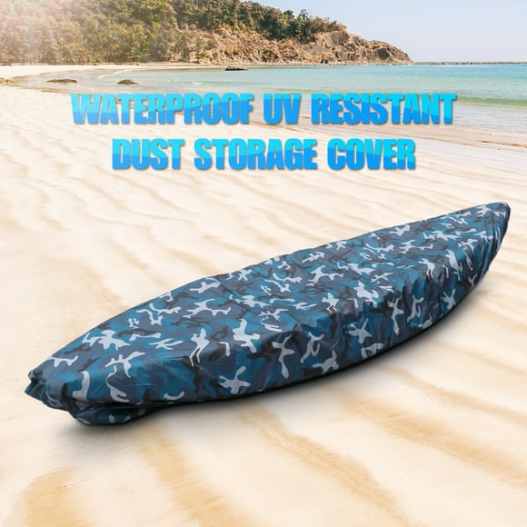 Tignapoo Oxford Camouflage Kayak Cover for 2.1-2.5M Boats - Durable Protection for Your Watercraft, Ideal for Keeping Your Kayak Clean and Safe from Elements