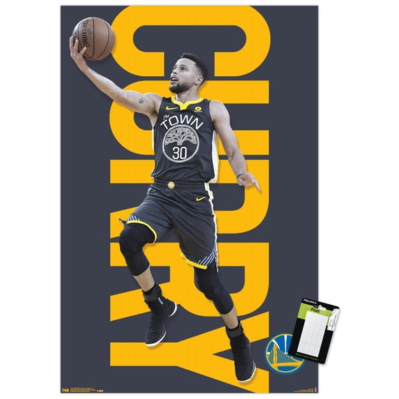 NBA Golden State Warriors - Stephen Curry 18 Wall Poster, 22.375" x 34"