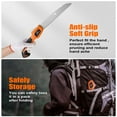 thumbnail image 6 of TOPSHAK TS-DS2 8-Inch Folding Saw SK-5 Carbon Steel, Safe Storage, for Cutting Timbers, Garden Pruning, Bamboo, PVC/ ABS Pipes, 6 of 9