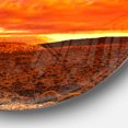 thumbnail image 3 of Designart - Dramatic Red Sunset at Desert' Extra Large Wall Art Landscape, 3 of 4