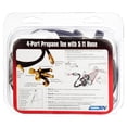 thumbnail image 4 of Camco Camper/RV 4-Port Propane Tee | Features 5-Foot Hose with Excess Flow Soft Nose POL & 1/4" Inverted Male Flare (59125), 4 of 11