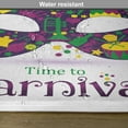 thumbnail image 6 of Ambesonne Mardi Gras Place Mats Set of 4, Time to Carnival, Standard Size, Magenta Green Yellow, 6 of 6