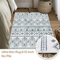 thumbnail image 2 of 3x5 Black Boho Area Rug for Living Room, Washable Kitchen Rugs Non Slip, Ultra Soft Print Distressed Geometric Low-Pile Entry Throw Carpet for Bedroom Nursery Dorm Decor, 2 of 5