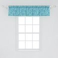 thumbnail image 2 of Ambesonne Botanical Window Valance, Aquatic Liana Spreads, 42" x 12", Seafoam Aqua and Violet Blue, 2 of 3