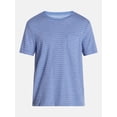 thumbnail image 5 of George Men's & Big Mens Classic Fit Striped Short Sleeve Crewneck T-Shirt, Sizes S-5XL, 5 of 5