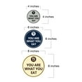 thumbnail image 5 of Circle You Are What You Eat Sign (Ivory/Dark Brown) - Small, 5 of 5