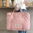 thumbnail image 5 of Bxaolu Travel Duffle Bags Weekender Overnight Bags for Women Men Foldable Carry&nbsp;on Bag &nbsp;Holiday, Shopping, Weekends, Outing, Gym (Pink-22L), 5 of 9