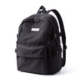 thumbnail image 4 of Mochila negra para mujer, mochila impermeable para la escuela secundaria, mochila de viaje liviana, mochila universitaria básica clásica, se adapta a 15,6 pulgadas, 4 of 5