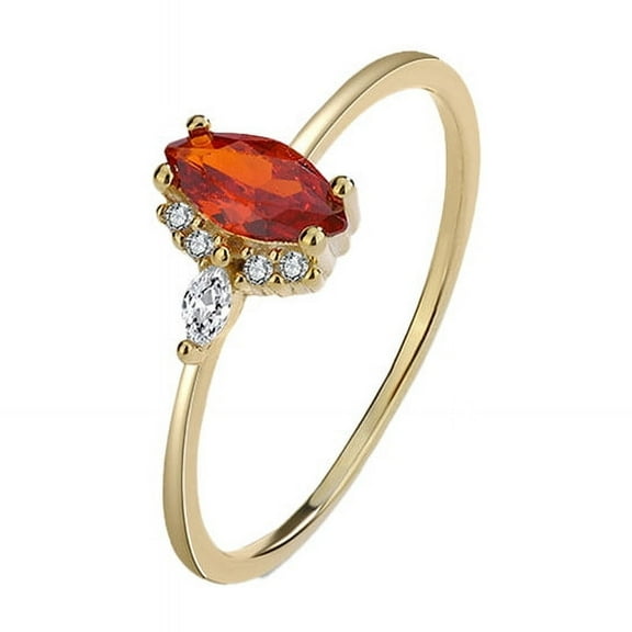 Veshon Oval Cut Red Ruby Diamond Women's Engagement Ring Halo Wedding Beautiful Proposal Ring 14K Yellow Gold Plated 925 Sterling Silver Handmade Personalized Anniversary Ring Valentine Gift