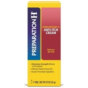 Preparation H Treat Anti-Itch Cream Hydrocortisone 1% Max Strength, 0.9oz