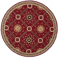 thumbnail image 2 of Safavieh Easy Care Marcus Floral Area Rug, Red/Natural, 6' x 6' Round, 2 of 8