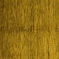 thumbnail image 1 of Ahgly Company Machine Washable Indoor Square Abstract Yellow Modern Area Rugs, 7' Square, 1 of 4