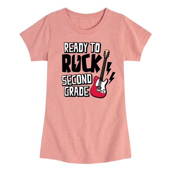 Instant Message - Ready To Rock Second Grade - Toddler & Youth Girls Short Sleeve Graphic T-Shirt