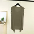 thumbnail image 5 of Favoffer Womens Summer Sleeveless Swim Cover Up Casual Solid Crochet Knit Beach Tunic Lightweight Loose Fit Sheer Beach Cover Up for Pool Beach Vacation, 5 of 5