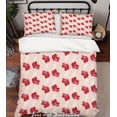 thumbnail image 1 of 3D Tropical Greenery Red Quilt Cover Set Ropa de cama Set Fundas de almohada 225, 1 of 2