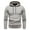 Grey, variant on Jinda Men's Fashion Hoodie & Sweatshirt Long Sleeve Pullover Tops Thick Winter Warm Knit Knitted Knitwear Thermal Drawstring with Kangaroo pocket Black 40