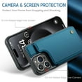 thumbnail image 3 of for iPhone 15 Pro Max Case with Card Holder, Wallet Case for Women Men with RFID Blocking, Durable Leather Kickstand Magnetic Clasp Shockproof Phone Case for iPhone 15 Pro Max, 3 of 8