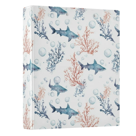 Three Ring Binder Shark 1.5 Inch Round Binder D-Rings for Office Supplies and More