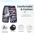 thumbnail image 3 of Balery Mallard Duck With American Flag Bañador para hombre, shorts de playa de secado rápido con entrepierna y forro de compresión-Small, 3 of 6