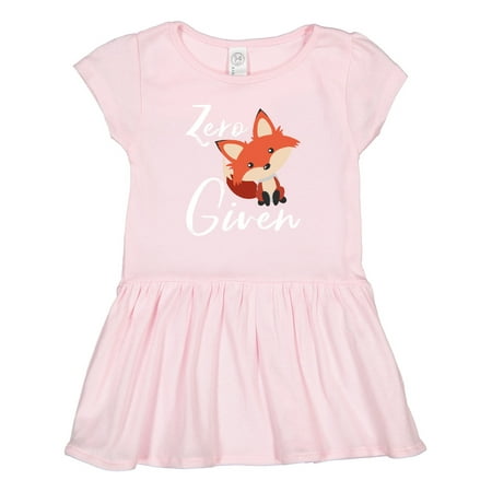 

Inktastic Zero Fox Given Gift Toddler Girl Dress