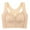 Khaki, variant on Bigersell Front Snap Closure Bras Women Racerback Back-Smoothing Lace V-Neck Crop Tank Tops Ladies Push-up Bras No Underwire Comfort Soft Padded Bra Bralettes Wire-Free Everyday Bras Khaki XL