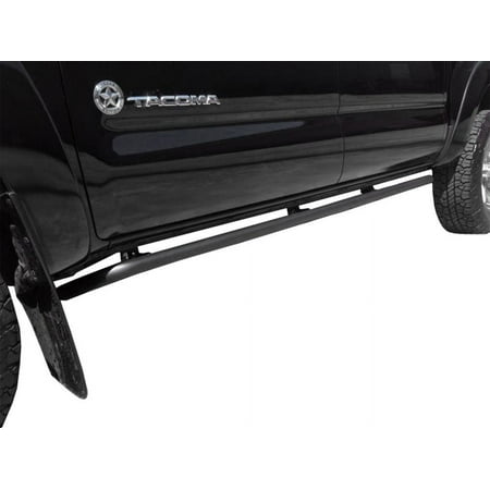 N-Fab by RealTruck RKR Rails for Toyota Tacoma | Cab Length, Tubular Steel, Textured Black | T054RKRCC | Fits 2005-2015 Toyota Tacoma Double Cab All Beds, SRW Gas