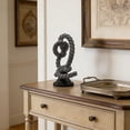 thumbnail image 5 of HuiXinOu Modern Twisted Art Decor Ornament Minimalist Style Knot Sculpture For Foyer Entryway Tabletop TV Cabinet Living Room Home Office Decor, 5 of 6