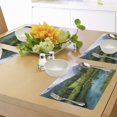 thumbnail image 4 of Ambesonne Landscape Place Mats Set of 4, Zelenci Pond Slovenia, Standard Size, Green Aqua, 4 of 6