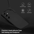 thumbnail image 3 of WWS-Case for Samsung Galaxy S25, Soft Silicone Case with Upgraded Camera Protection, Shockproof Slim Case Cover with Anti-Scratch Microfiber Lining, Black, 3 of 4