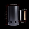 thumbnail image 6 of OIUR Charcoal Chimneys Starter Extra Large Capacity Small Chimneys with Wooden Handle for Charcoal Grill And BBQ, 6 of 7