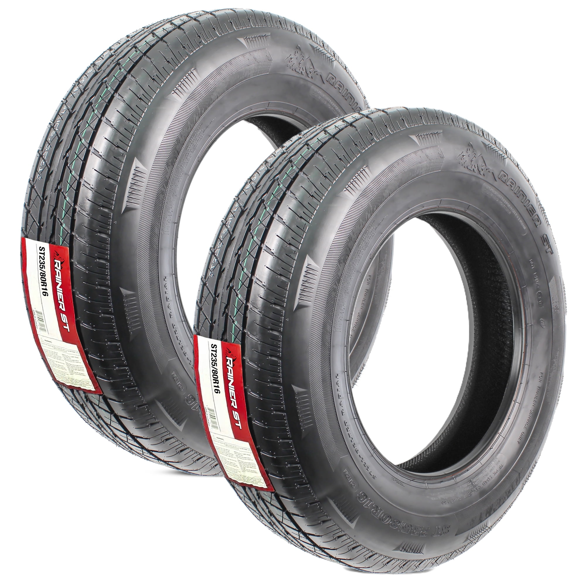 eCustomrim Radial 2-Pack Trailer Tire ST235/80R16 16 Inch Load E 6 Year Warranty