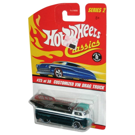 Hot Wheels Classics Series 2 (2005) Customized VW Drag Truck Green Toy #25/30
