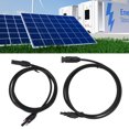 thumbnail image 1 of Solar Panel Extension Cable, Solar Cable PV Wire 2PCS 1000V 6.6FT IP68 Waterproof Self Locking  for RV, 1 of 8
