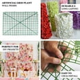 thumbnail image 4 of Efavormart 10 Pack | 24"X16" Dark Green DIY Plastic Mesh Flower Wall Panel Fences, Artificial Plant Wall Backdrop Grid Frames, 4 of 11