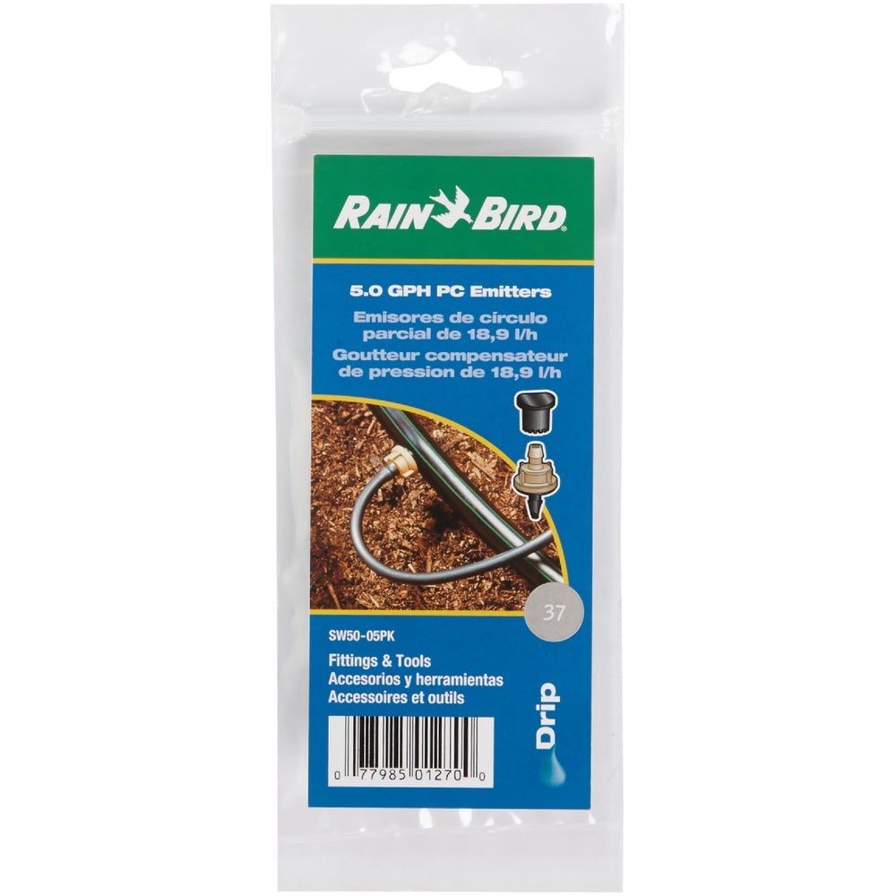 Rain Bird 5 Gph Button Dripper Emitter (5Pack)
