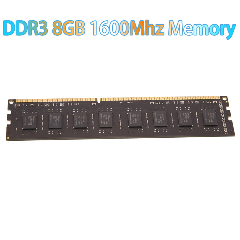distancia adiós columpio DDR3 8GB Ram Memory 1600MHz PC3 12800 16 IC Desktop PC Memory 240Pins  System High Compatible for - Walmart.com