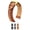 Golden Brown Band / Gold Buckle, variant on HIRSCH Lord Leather Watch Strap - Gray - L - 20mm - Stainless Steel Silver Buckle
