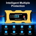 thumbnail image 4 of Car Battery Charger,12V/6Amp Automatic Battery Maintainer,Smart Trickle Charger with Temperature Compensation Auto Stop Intelligent Pulse Repair Charger for Lead Acid Batteries Car Truck Motorcycle, 4 of 7